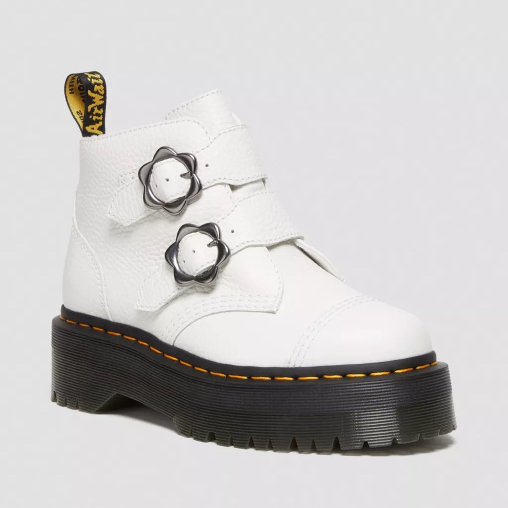 Dr. Martens Devon Flower Leather Platform Boot
